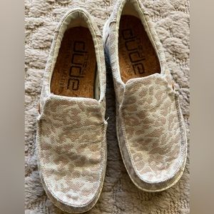 Women’s Hey Dude Misty Woven Cheetah Tan Slip on Shoes